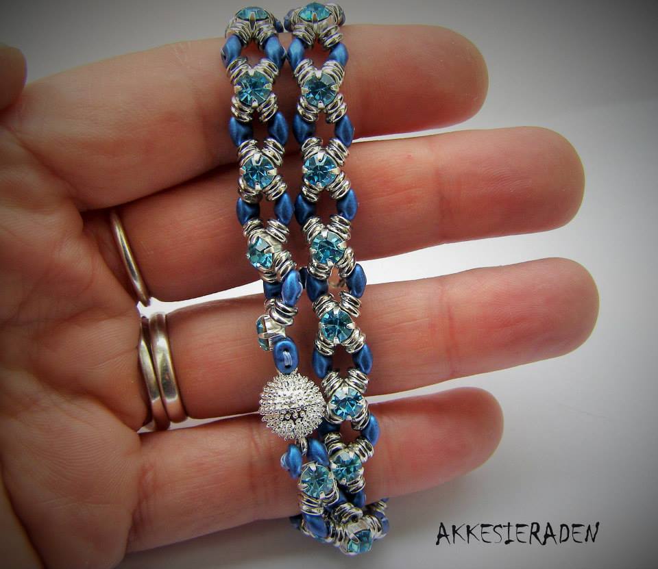 Link to a Free Pattern from Akke Jonkhof: Wrap en Bling Bracelet-6017
