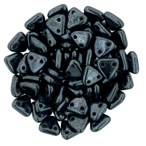 CMTR-23980-14400 CzechMates Triangle Hematite, 10 gram-0 CMTR-23980-14400 CzechMates Triangle Hematite, 10 gram-0
