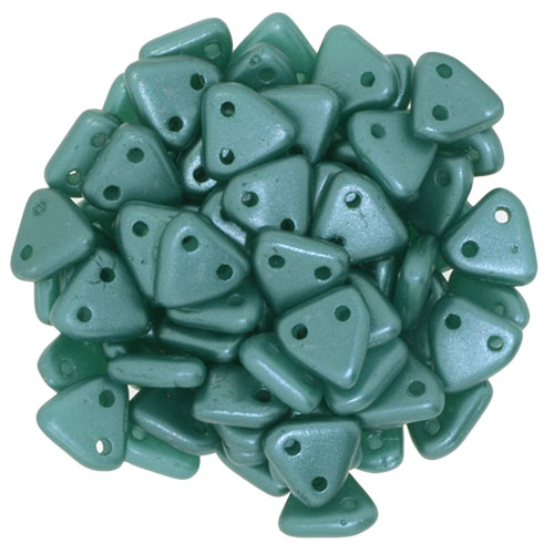 CMTR-25027 CzechMates Triangle Pearl Coat Teal/Green, 10 gram-0 CMTR-25027 CzechMates Triangle Pearl Coat Teal/Green, 10 gram-0