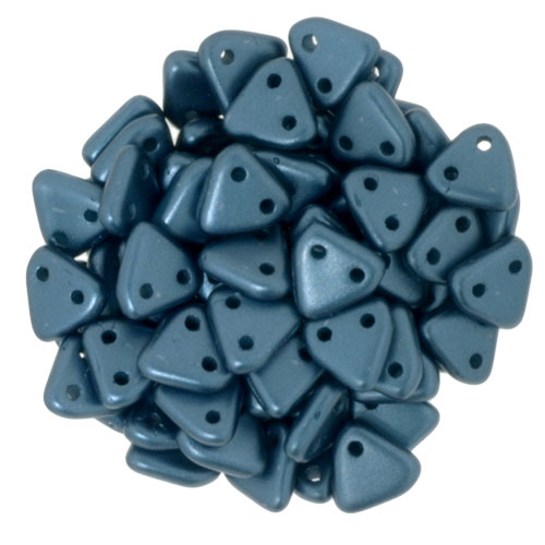 CMTR-25033 CzechMates Triangle Pastel Pearl Coat Petrol( Steel Blue), 10 gram-0