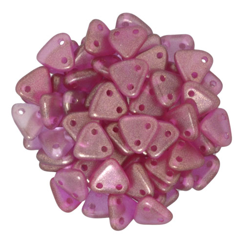 CMTR-29260 CzechMates Triangle Halo-Madder Rose, 10 gram-0 CMTR-29260 CzechMates Triangle Halo-Madder Rose, 10 gram-0
