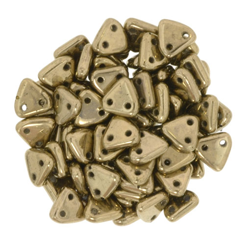 CMTR-23980-90215 CzechMates Triangle Golden Bronze, 10 gram-0 CMTR-23980-90215 CzechMates Triangle Golden Bronze, 10 gram-0