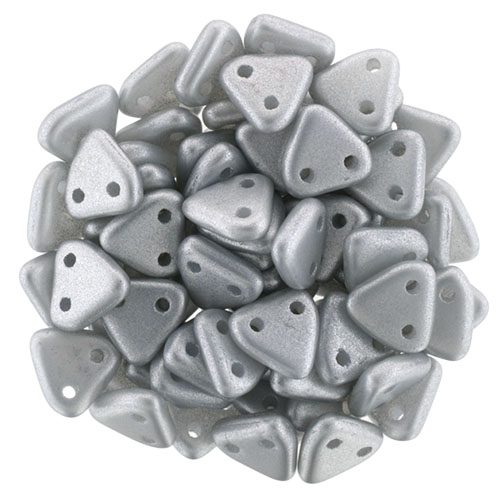 CMTR-29405 CzechMates Triangle Satin Silver, 10 gram-0 CMTR-29405 CzechMates Triangle Satin Silver, 10 gram-0