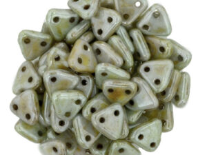CMTR-03000-65431 CzechMates Triangle Opaque Luster Green, 10 gram-0