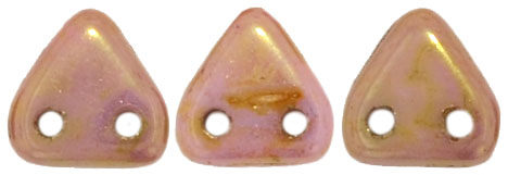 CMTR-03000-65491 CzechMates Triangle Opaque Luster Rose/Gold Topaz, 10 gram-6145