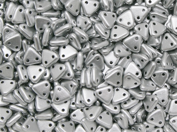 CMTR-00030-01700 CzechMates Triangle Matte Metallic Silver, 10 gram.-0 CMTR-00030-01700 CzechMates Triangle Matte Metallic Silver, 10 gram.-0
