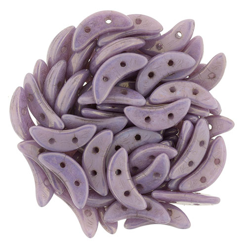 CMCR-02010-14415 CzechMates Crescent Opaque Luster Lilac 5 gram.-0
