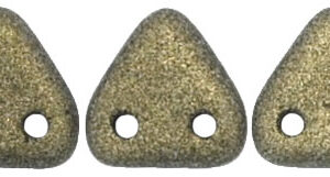 CMTR-23980-79080 CzechMates Triangle Jet Polychrome-Gold, 10 gram-6182