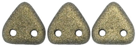 CMTR-23980-79080 CzechMates Triangle Jet Polychrome-Gold, 10 gram-6182