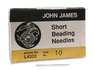 BN10SHRT John James Beading Needle Short #10, 25 stuks-0