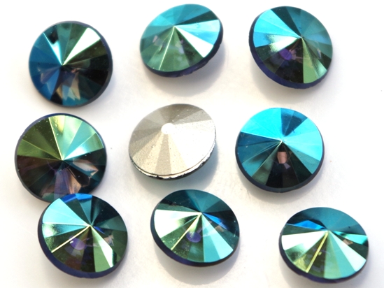 RIV-08-30340-28701 Montana/Sapphire AB Silver Foiled Rivoli 8 mm. 6 Pc.-0 RIV-08-30340-28701 Montana/Sapphire AB Silver Foiled Rivoli 8 mm. 6 Pc.-0