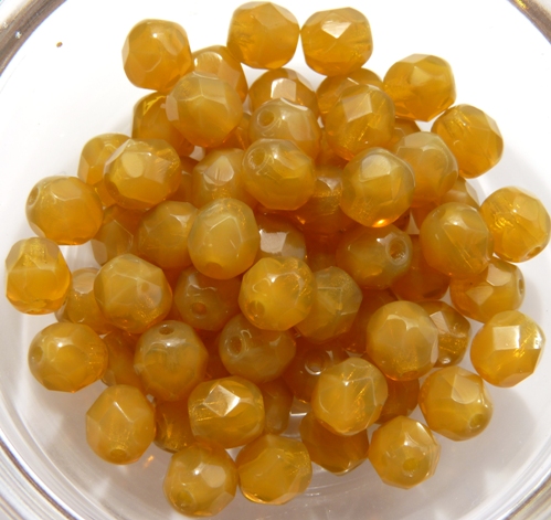0040217 Topaz Opal facet 6mm. 25 Pc.-6334