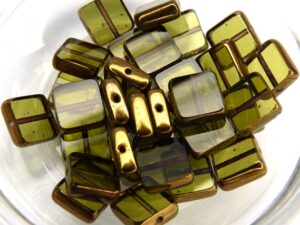0100039 Olivine Copper Table Cut 10 Pc.-6514