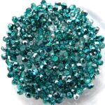 0100379 Mirror Teal Facet 2,5 mm. 50 Pc.-0