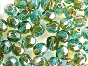 0100399 Aquamarine Celsian Facet 6 mm. 25 Pc.-6432