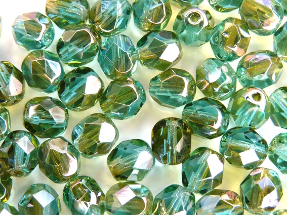 0100399 Aquamarine Celsian Facet 6 mm. 25 Pc.-6432