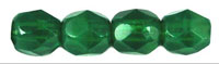 0100414 Milky Dark Peridot Green Facet, 3 mm. 75 Pc.-6441