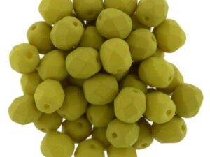 0100456 Saturated Lemongrass Facet 6 mm. 25 Pc.-6450