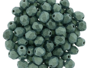 0100508 Metallic Light Green Facet 4 mm. 50 Pc.-6505