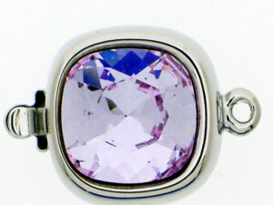 14821-01-06-371 Rhodium Claspgarten Clasp with Violet-0