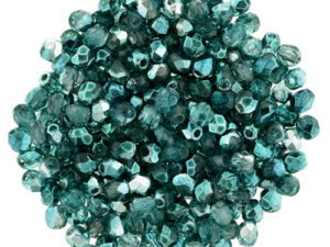 0100379 Mirror Teal Facet 2,5 mm. 50 Pc.-13791