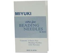 JPN156 Miyuki Extra Fine Beading Needles 6 Pc. + Threader-6592