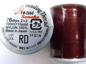 NS78RD Nozue Sonoko Beading Thread Red-0