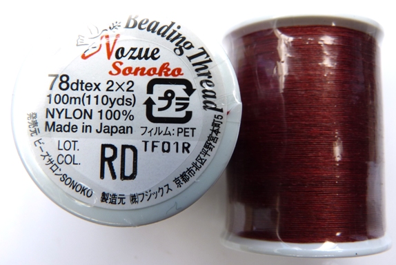 NS78RD Nozue Sonoko Beading Thread Red-0 NS78RD Nozue Sonoko Beading Thread Red-0