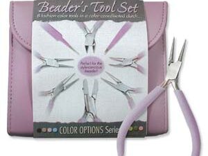 PLFAS03 Beadsmith Pastel Orchid Beaders Tool Set in Clutch-0