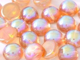 DO-S-00030-98535 Dome Beads Crystal Orange Rainbow 8 Pc.-0