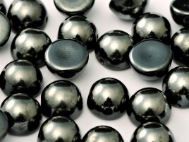 DO-ES-23980-27200 Dome Beads Jet Full vacuüm Hematite 8 Pc.-0