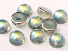 DO-ES-00030-98537 Dome Beads Crystal Graphite Rainbow 8 Pc.-0