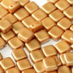 TH-25003 2Hole Square Pastel Amber 12 Pc.-0