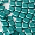 TH-25043 2Hole Square Pastel Emerald 12 Pc.-0