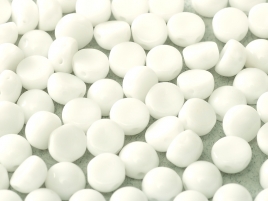 2HC-6-03000 2-Hole Cabochon Chalk White 25 Pc.-0
