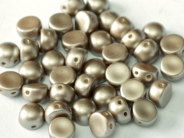 2HC-6-02010-25005 2-Hole Cabochon Pastel Lt. Brown 25 Pc.-0