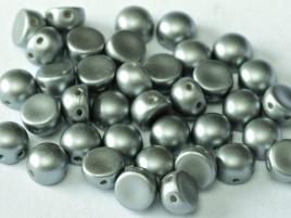 2HC-6-02010-25028 2-Hole Cabochon Pastel Lt. Grey 25 Pc.-0