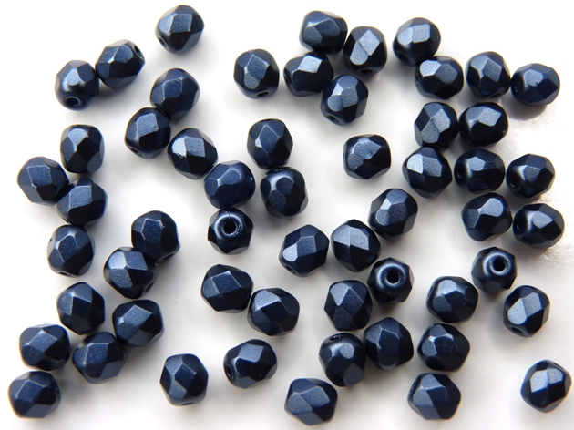 FP-03-02010-25042 Pastel Montana Blue Pearl facet 3 mm. 50 Pc.-6802