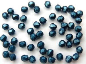 FP-03-02010-25033 Pastel Petrol Pearl facet 3 mm. 50 Pc.-6803