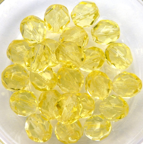 0130112 Jonquil Facet 8 mm. 15 Pc.-0