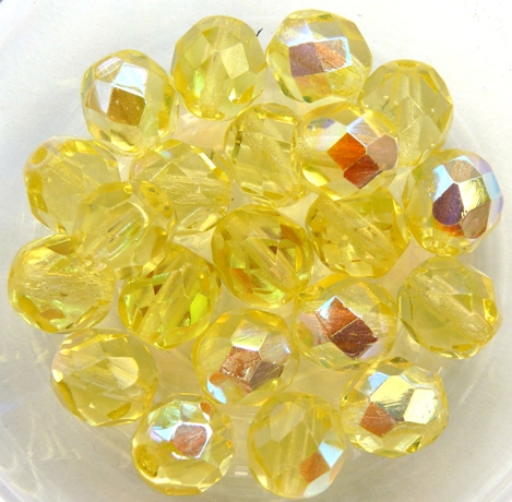 0130113 Jonquil AB Facet 8 mm. 15 Pc.-0 0130113 Jonquil AB Facet 8 mm. 15 Pc.-0
