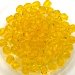 0130127 Yellow Facet 4 mm. 50 Pc.-0