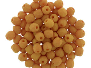 0130124 Saturated Pumpkin facet 3 mm. 50 Pc.-0