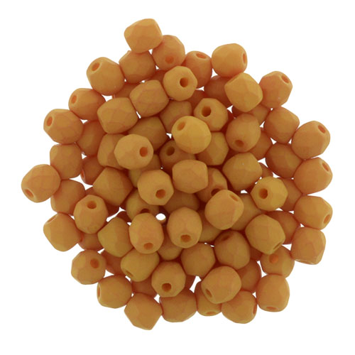 0130124 Saturated Pumpkin facet 3 mm. 50 Pc.-0 0130124 Saturated Pumpkin facet 3 mm. 50 Pc.-0