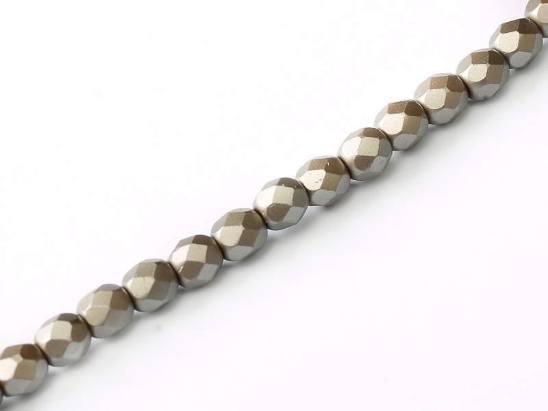 FP-03-02010-25005 Pastel Light Brown Pearl facet 3 mm. 50 Pc.-0 FP-03-02010-25005 Pastel Light Brown Pearl facet 3 mm. 50 Pc.-0