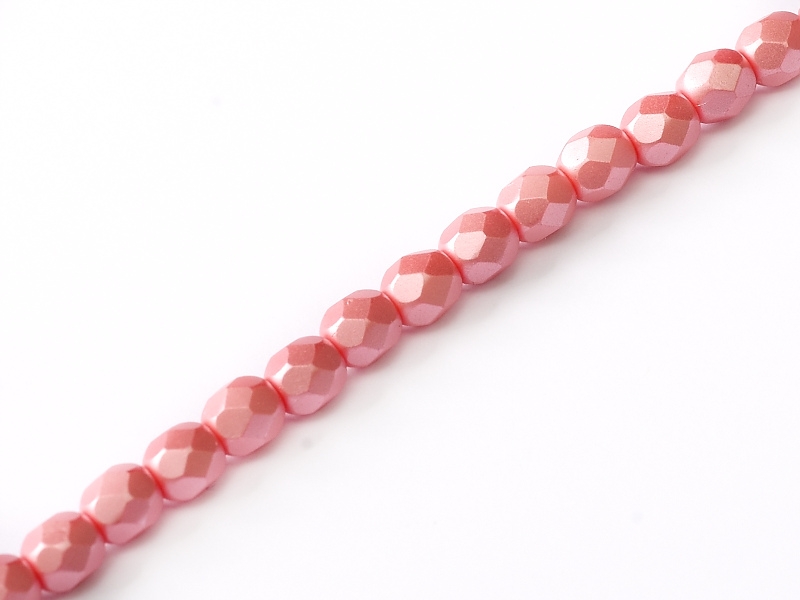 FP-03-02010-25007 Pastel Light Coral Pearl facet 3 mm. 50 Pc.-0 FP-03-02010-25007 Pastel Light Coral Pearl facet 3 mm. 50 Pc.-0