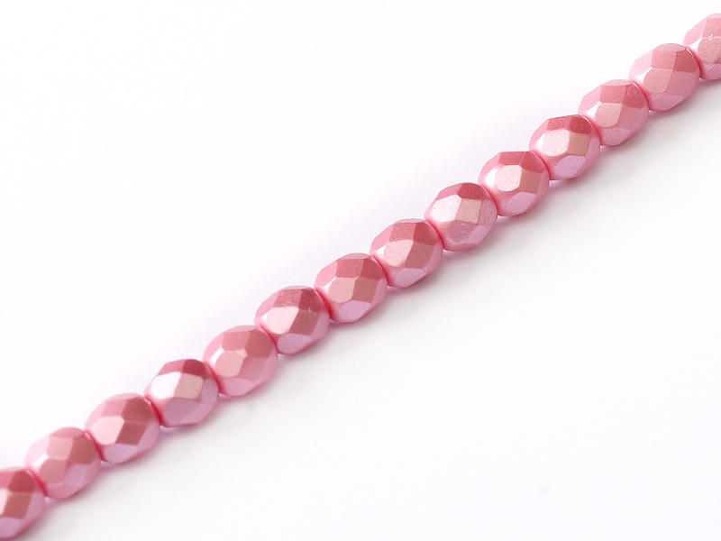 FP-04-02010-25008 Pastel Pink Pearl facet 4 mm. 50 Pc.-0