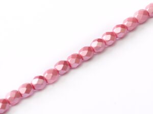 FP-03-02010-25008 Pastel Pink Pearl facet 3 mm. 50 Pc.-0