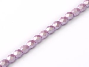 FP-04-02010-25011 Pastel Light Lila/Rose Pearl facet 4 mm. 50 Pc.-0