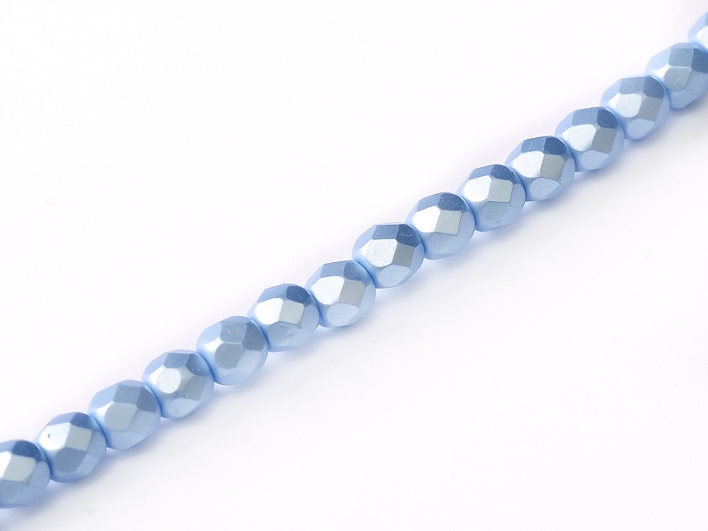 FP-04-02010-25014 Pastel Light Sapphire Pearl facet 4 mm. 50 Pc.-0